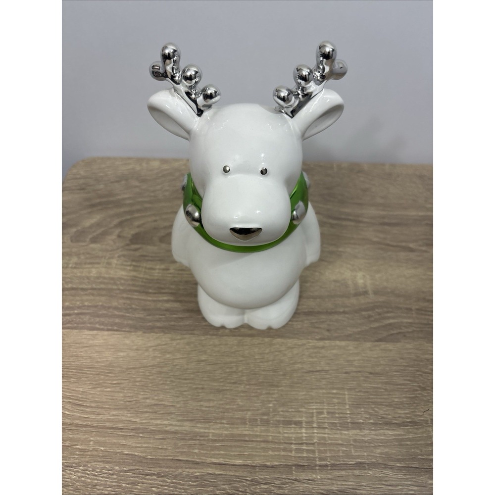 Slatkin & Co. Fresh Balsam Ceramic Reindeer Jar Candle Single Wick Mini